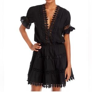 NWT Peixoto Ora Cotton Embroidered Mini Dress Swim Cover Up